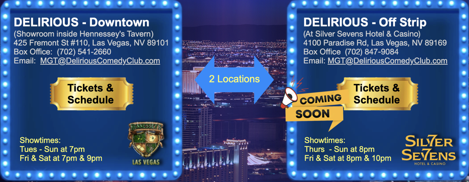 Delirious Comedy Club At Hennessy's Tavern Header