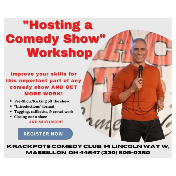 1 DAY WORKSHOP w/ LOU SANTINI-HOW TO BE A STAND OUT STAND UP HOST/EMCEE Headliner Image