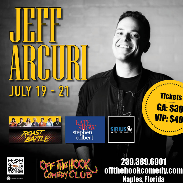Off The Hook Comedy Club | Comedian Jeff Arcuri Live in Naples, Florida!