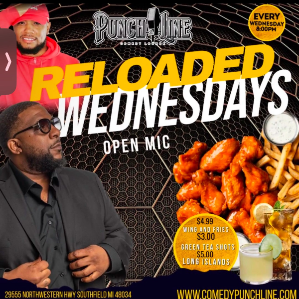 RELOADED WEDNESDAY'S OPEN MIC Headshot