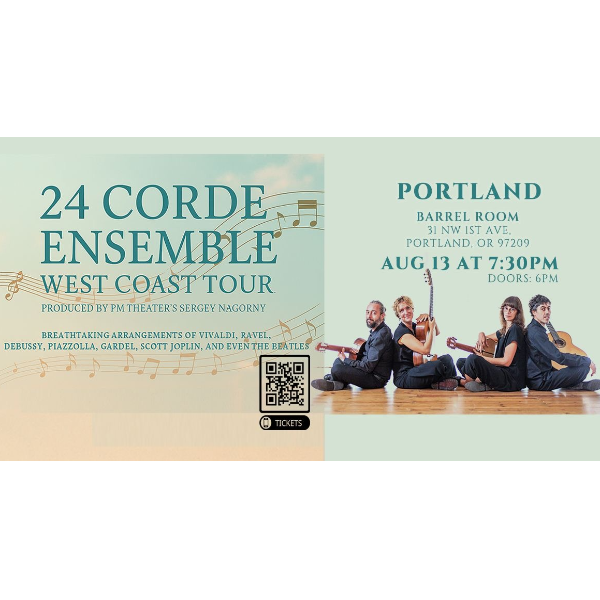 24 Corde Ensemble - Italian Guitar Quartet - West Coast Tour 2025 Headshot