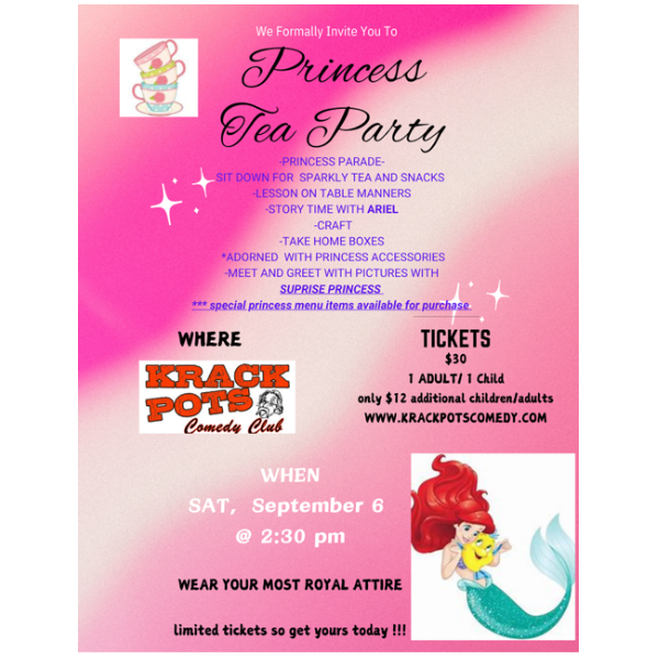 PRINCE & PRINCESS TEA PARTY(FAMILY FRIENDLY EVENT) Headshot