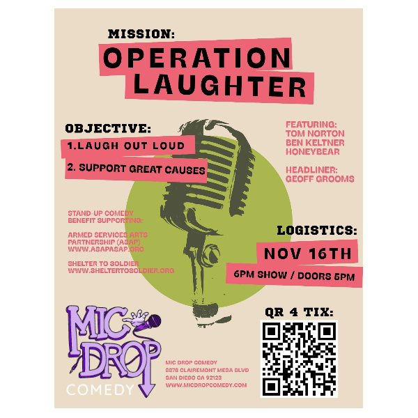 Operation Laughter: A Stand-Up Comedy Benefit Headshot