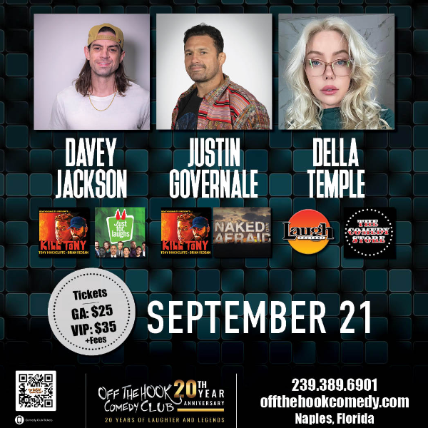 Davey Jackson, Justin Governale & Della Temple Headshot
