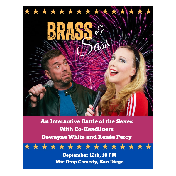 Brass and Sass: An Interactive Battle of the Sexes Game Show with Dewayne White & Renée Percy Headshot