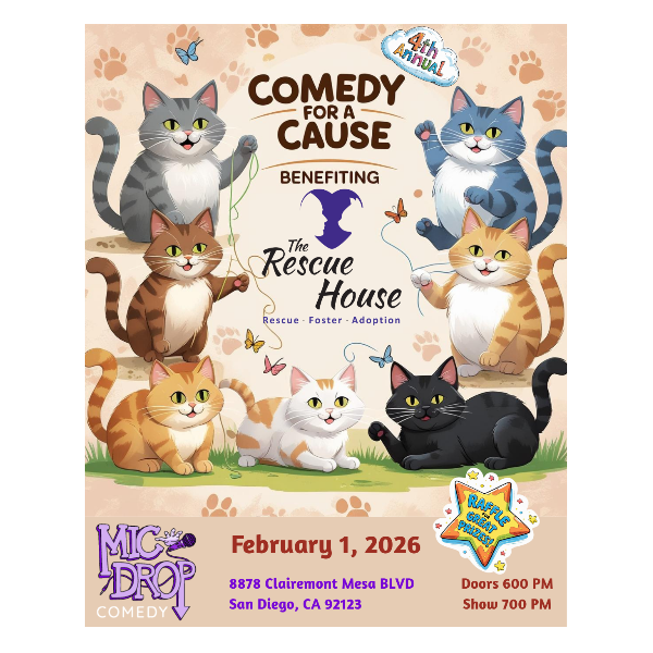Comedy for a Cause: The Rescue House Headshot