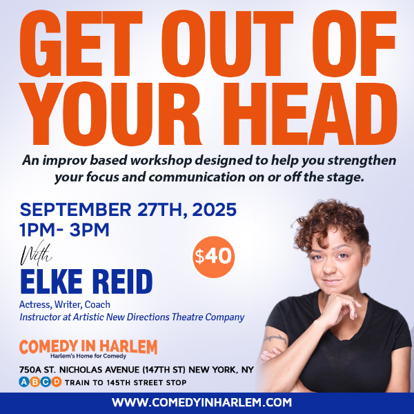 Get Out of Your Head – Improv Workshop with Elke Reid Headshot