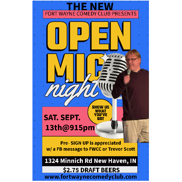 FORT WAYNE LATE NIGHT OPEN MIC NIGHT Headshot