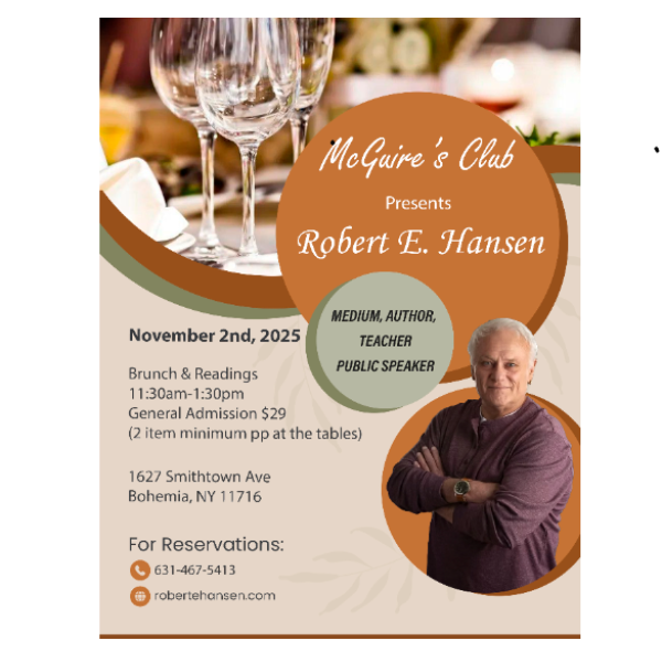 ROBERT HANSEN - PSYCHIC MEDIUM Headshot