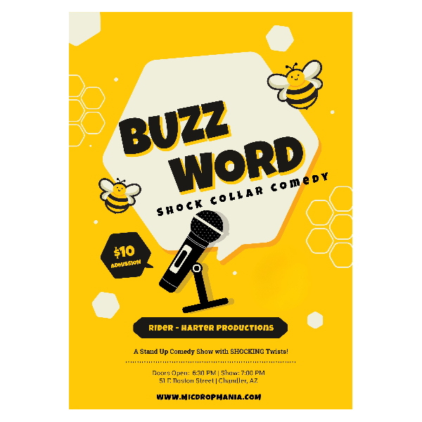 Buzz Word: Shock Collar Comedy Headshot