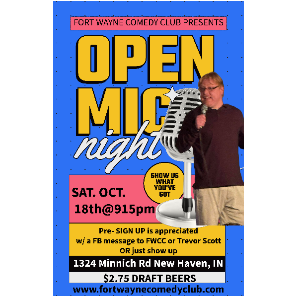 FORT WAYNE LATE NIGHT OPEN MIC NIGHT Headshot