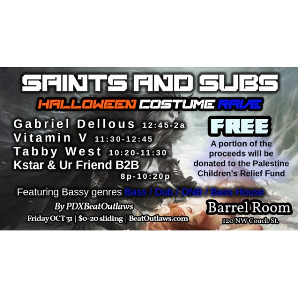 SAINTS AND SUBS ~ Halloween Costume Rave Headshot