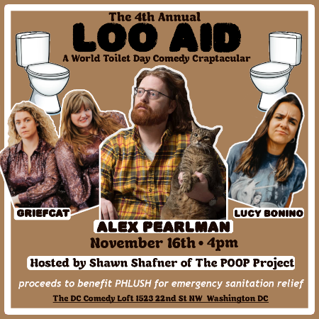 Loo Aid: A World Toilet Day Comedy Craptacular Headshot