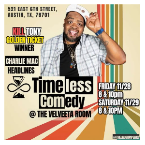 Timeless Comedy Presents Charlie Mac Headshot