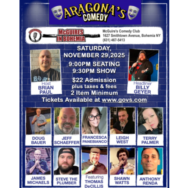 ARAGONA COMEDY PRESENTS  Headshot