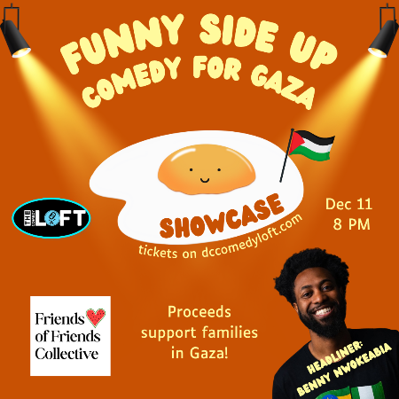 Funny Side Up: Comedy for Gaza Headshot