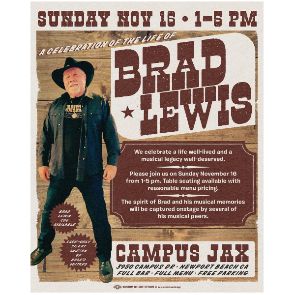 A Celebration of the Life of Brad Lewis Headshot