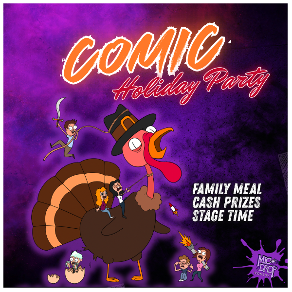 Comic Holiday Party Headshot