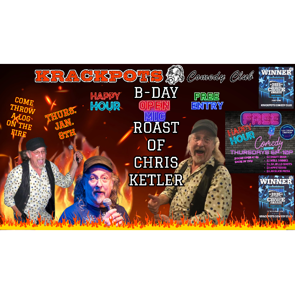 KRACKPOTS Open Mic Night Headshot