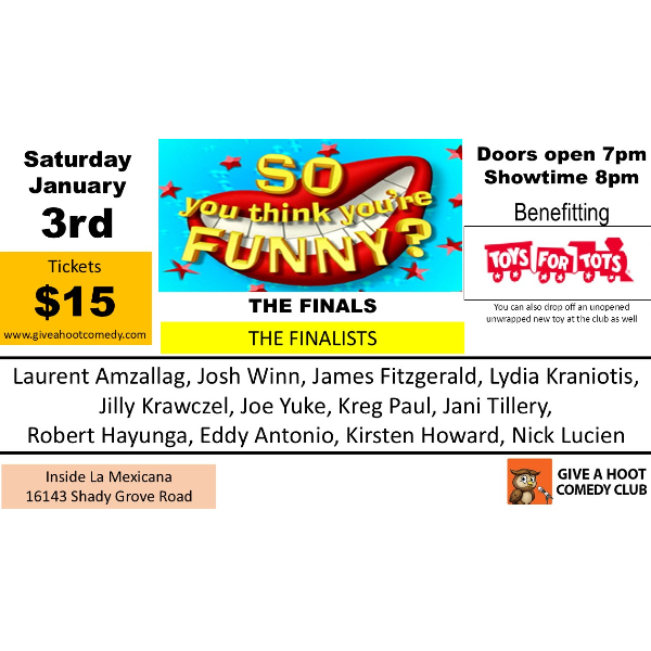 So you think you are funny finals Headshot