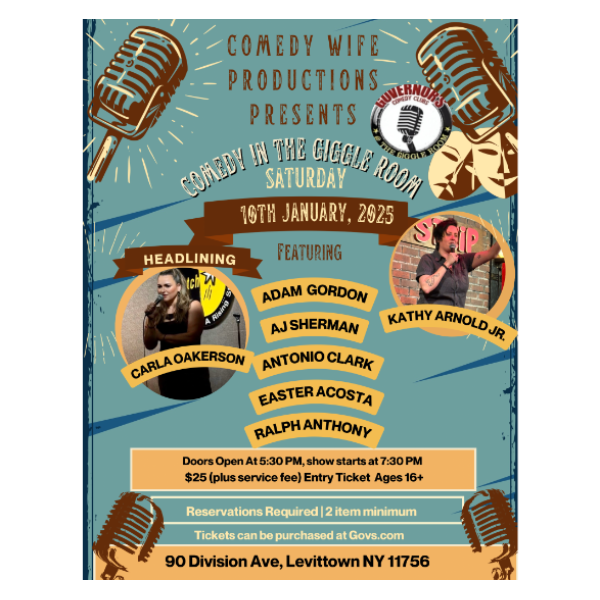 COMEDY NIGHT IN THE GIGGLE ROOM Headshot