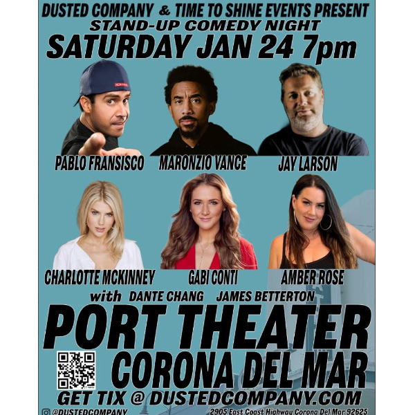 Pablo Francisco Port Theater Sat Jan 24th Headshot