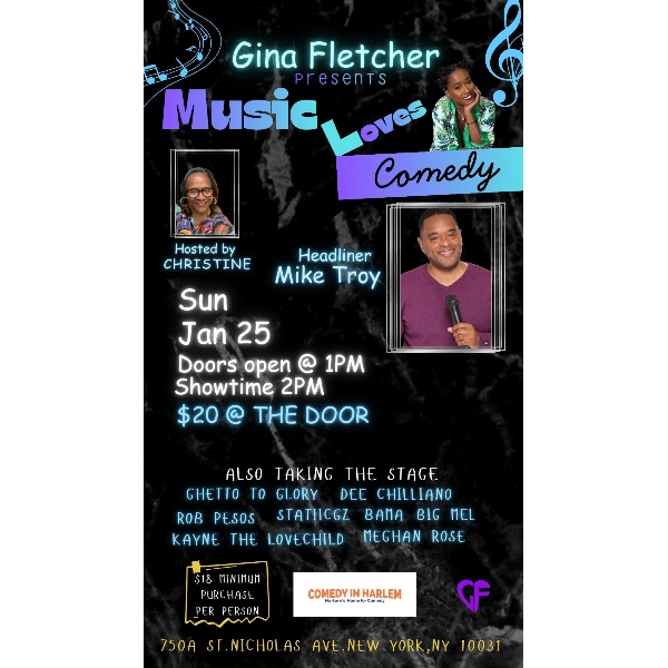 Gina Fletcher Presents: Music Loves Comedy Headshot