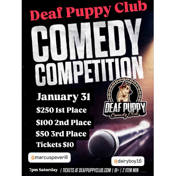 Deaf Puppy Comedy Comp Headshot