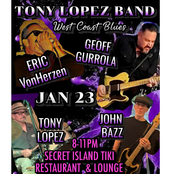 Tony Lopez Blues Band Headshot
