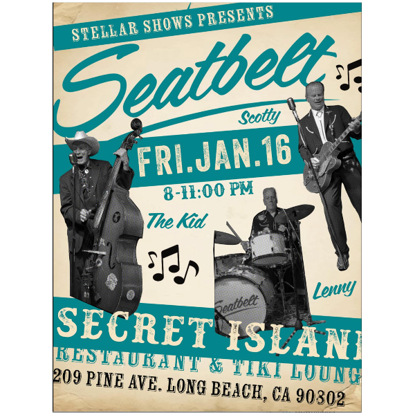 Seatbelt - free show at Secret Island Headshot