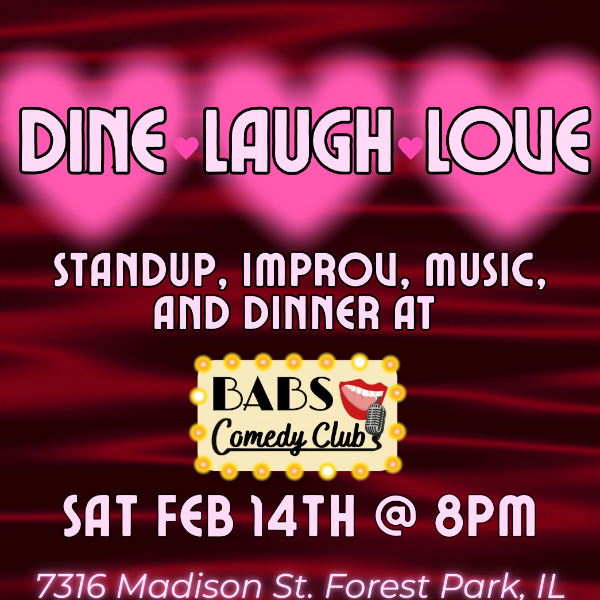 DINE, LAUGH, LOVE- Dinner & Laughs at BABS Headshot
