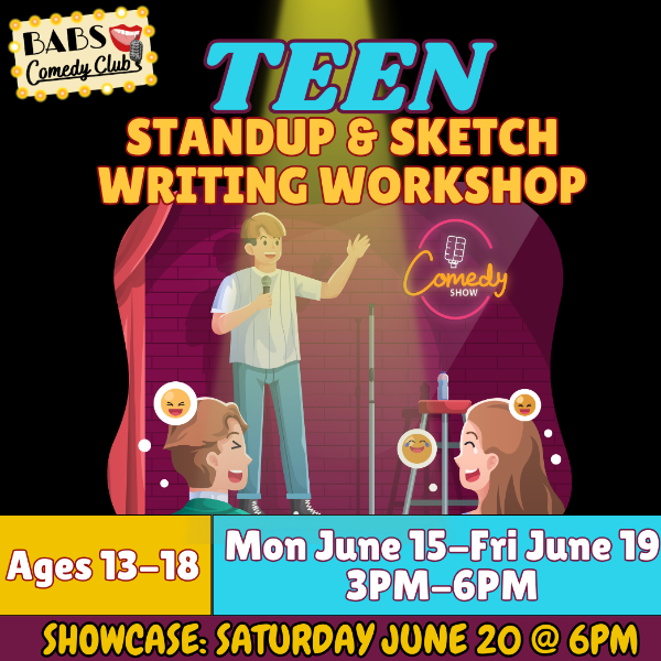 Teen Standup & Sketch Writing Workshop Headshot