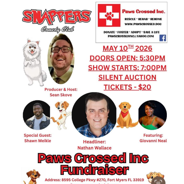 Paw Crossed Fundraiser Comedy Show Headshot