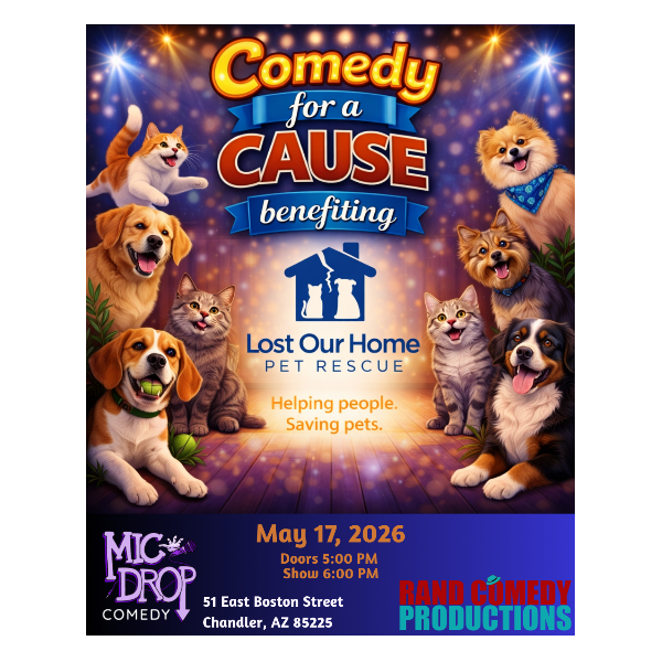 Comedy for a Cause: Lost Our Home Pet Rescue Headshot