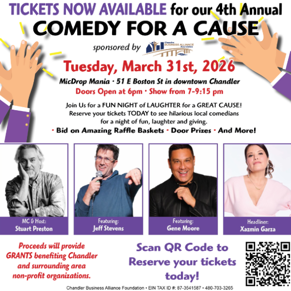 COMEDY FOR A CAUSE: Chandler Business Alliance Headshot