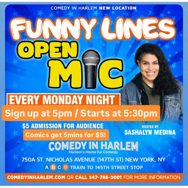 Funny Lines Open Mic  Headshot