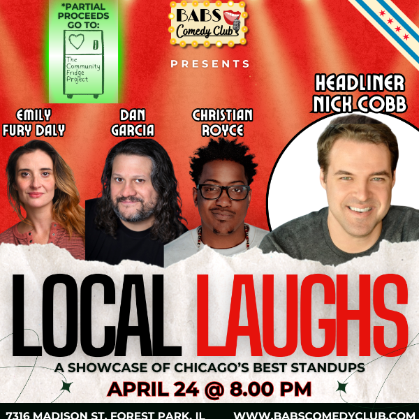 Local Laughs Showcase- Benefiting Community Fridge Project Headshot