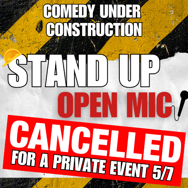 open mic cancelled 5/7 Headshot