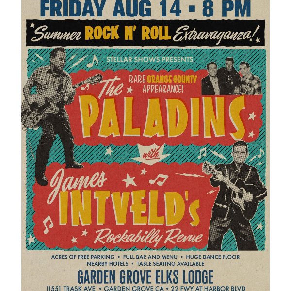 The Paladins + James Intveld's Rockabilly Revue Headshot