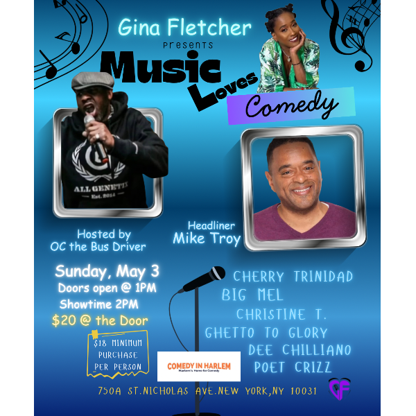 Gina Fletcher Presents: Music Loves Comedy Headshot