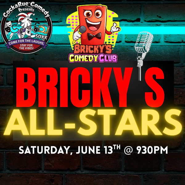 Bricky's All-Stars: Presented by CockaRue Comedy Headshot