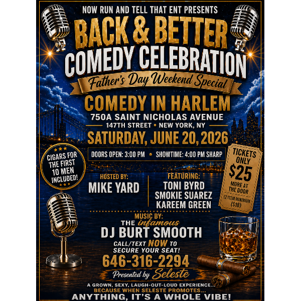 Back & Better Comedy Celebration Headshot