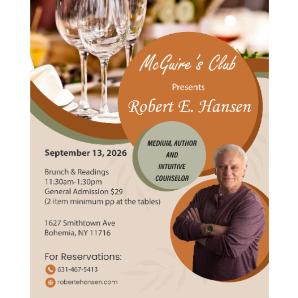 ROBERT HANSEN - PSYCHIC MEDIUM Headshot