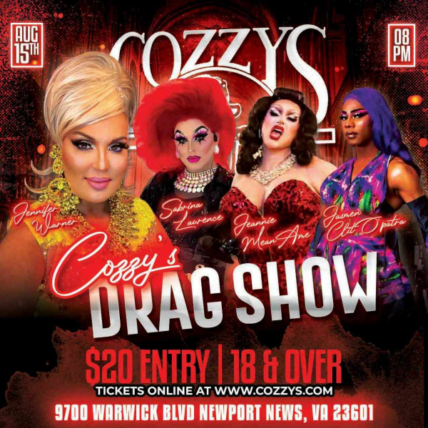 Cozzy's Drag Show 8/15/2026 Headshot