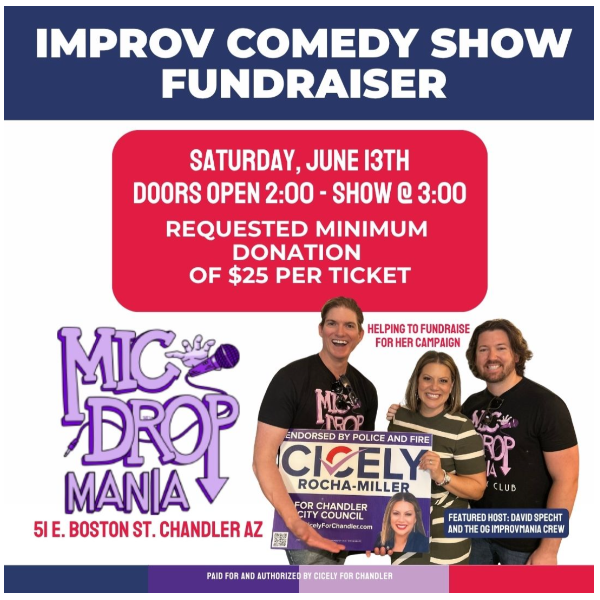 Improv Comedy Show Fundraiser for Cicely for Chandler Headshot
