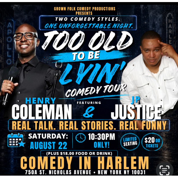 Too Old To Be Lyin Comedy Tour Headshot