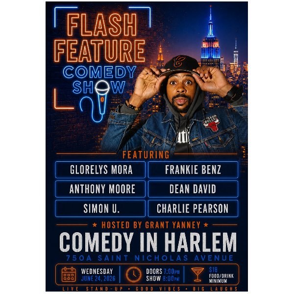 FLASH FEATURE COMEDY SHOW Headshot