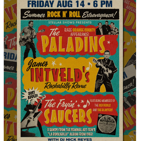 Stellar Shows | The Paladins + James Intveld SOLD OUT