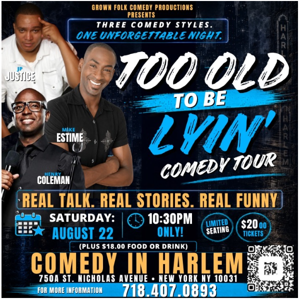 Too Old To Be Lyin Comedy Tour Headshot