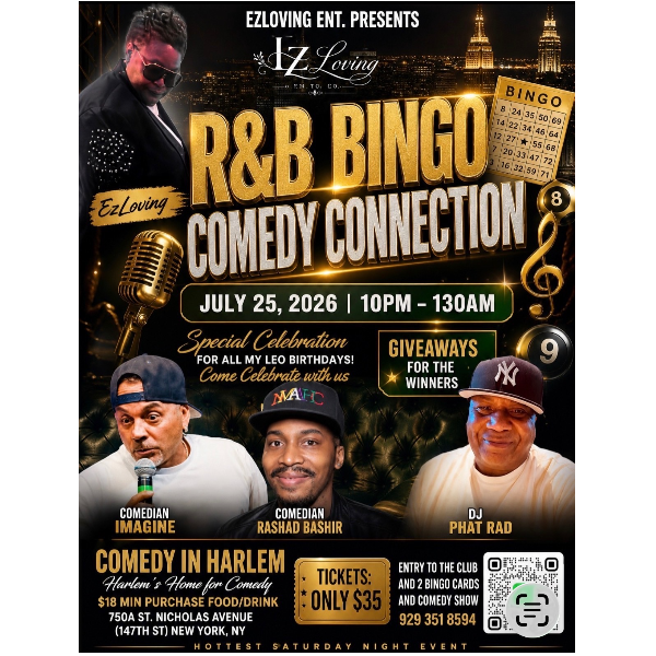 R&B Bingo Comedy Connection Headshot